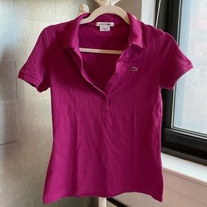 Fuchsia Lacoste polo